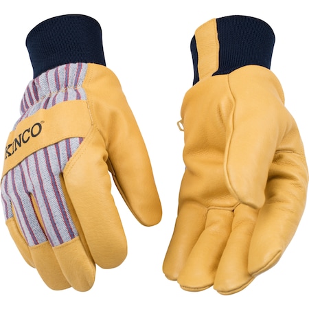 Kinco Kinco Men's Outdoor Knit Wrist Work Gloves Yellow M 1 pair 1927KW-M